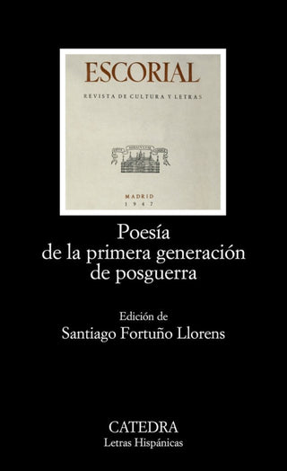 Poesía De La Primera Generación Posguerra Libro