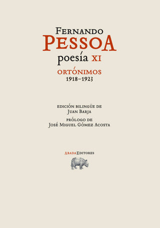 Poesia Xi Ortonimos 1918 1923 Libro
