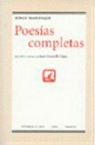 Poesias Completas Jorge Manrique Libro