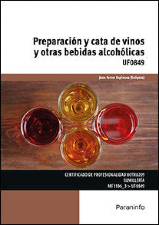 Preparación Y Cata De Vinos Otras Bebidas Alcohólicas Libro