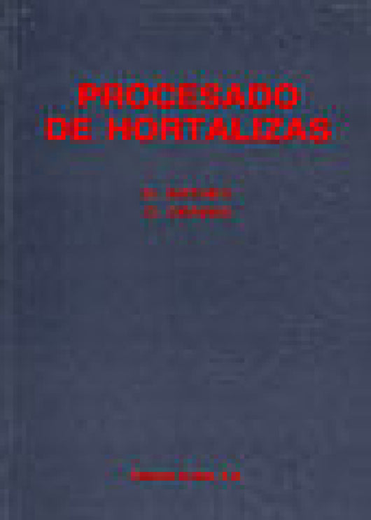 Procesado De Hortalizas Libro