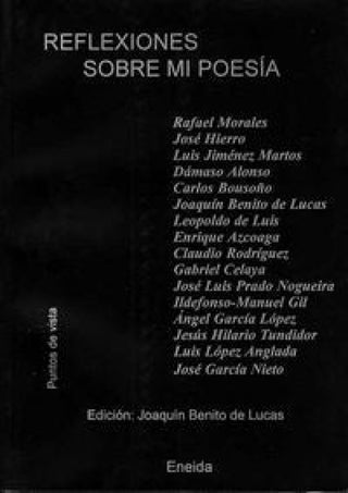 Reflexiones Sobre Mi Poesía Libro