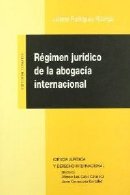 Regimen Juridico De La Abogacia In Libro