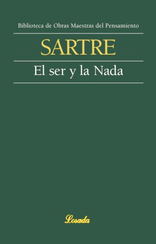 Ser Y La Nada El Libro