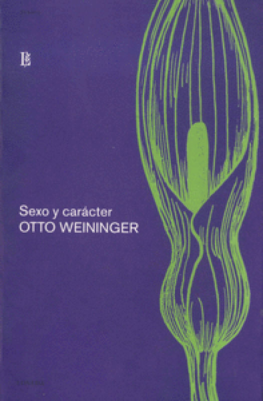 Sexo Y Caracter Libro