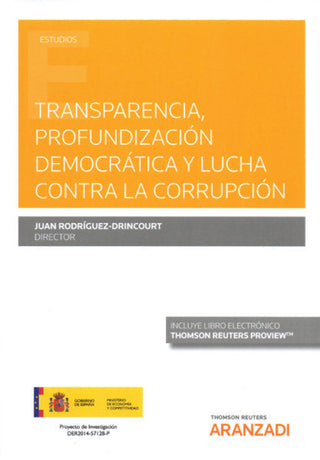 Transparencia Profundización Democrática Y Lucha Contra La Corrupción (Papel + E-Book) Libro