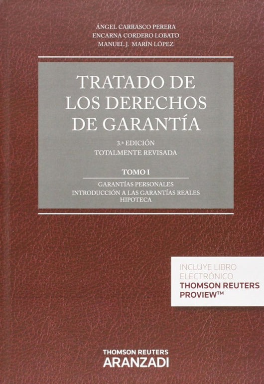 Tratado De Los Derechos Garantía (Tomo I Y Ii) (Papel + E-Book) Libro