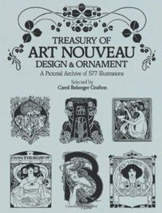 Treasury Of Art Nouveau Design Ornament Libro